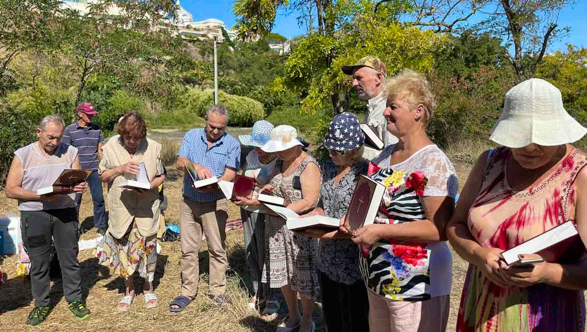 Those who were baptized received their own Bibles, and then celebrated with a feast!