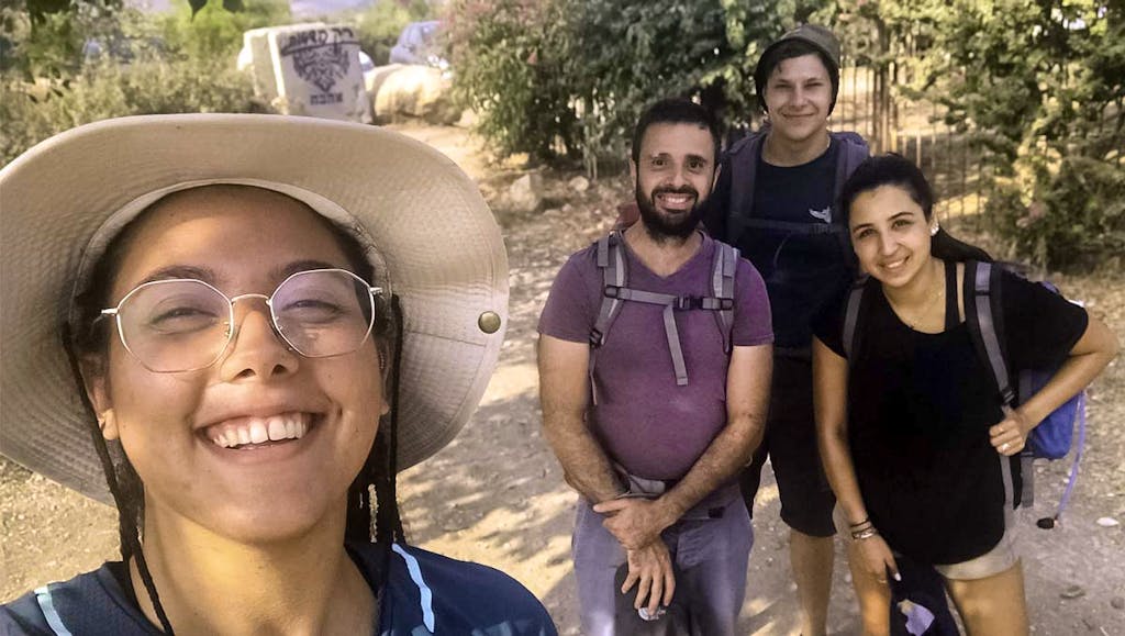 Selfie of young people in Israel