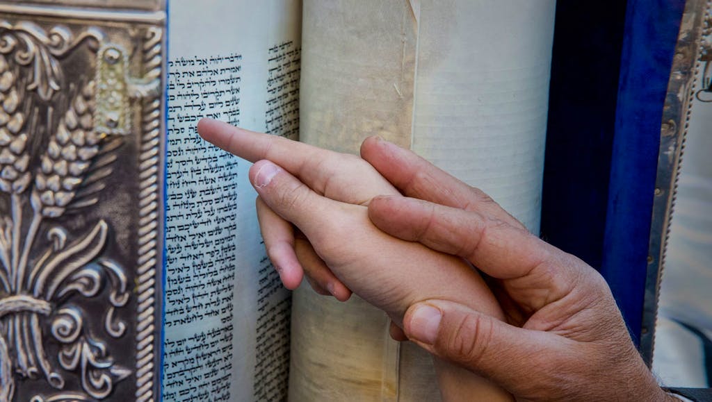 reading Hebrew text