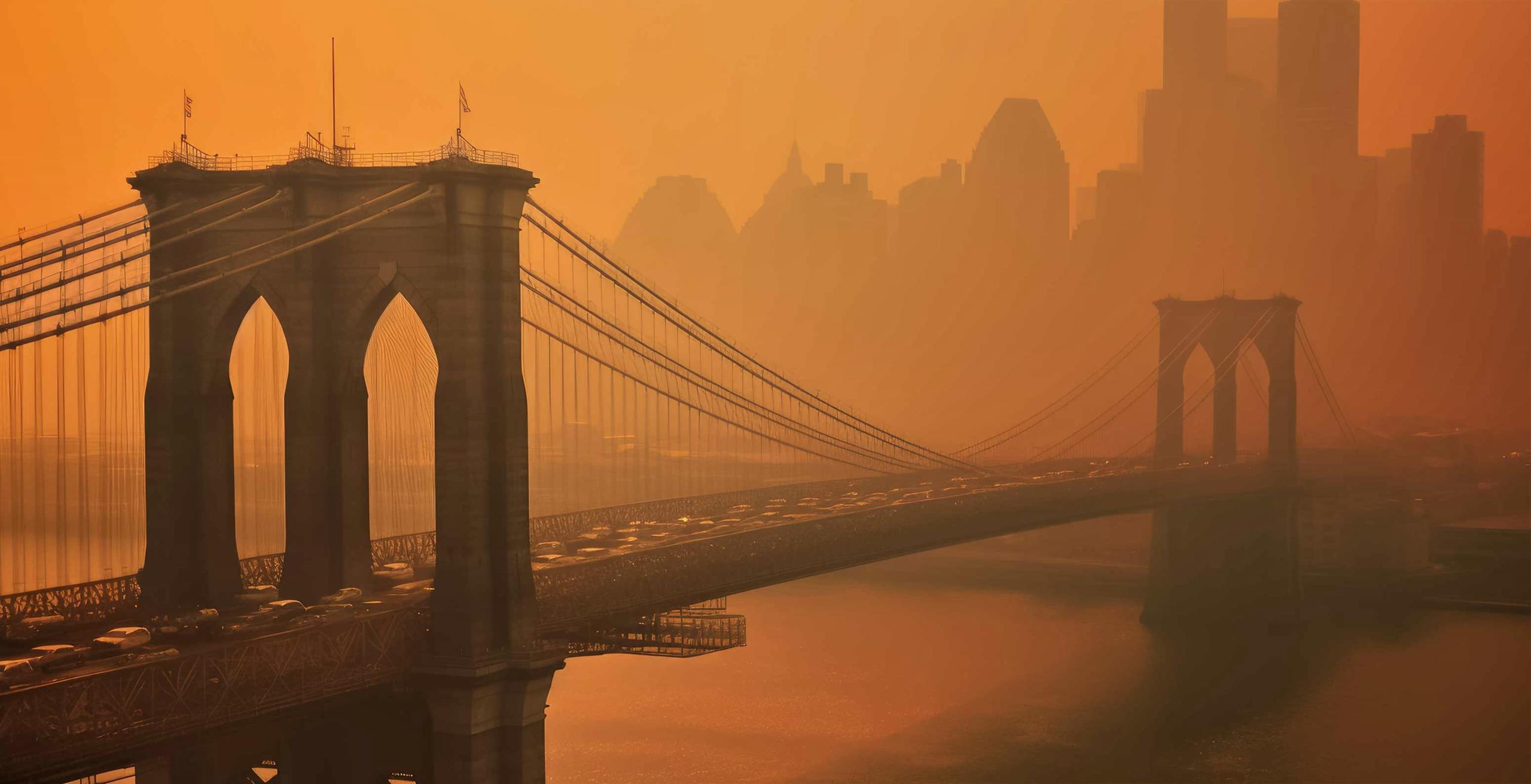 New York covered in smoke from wildfires