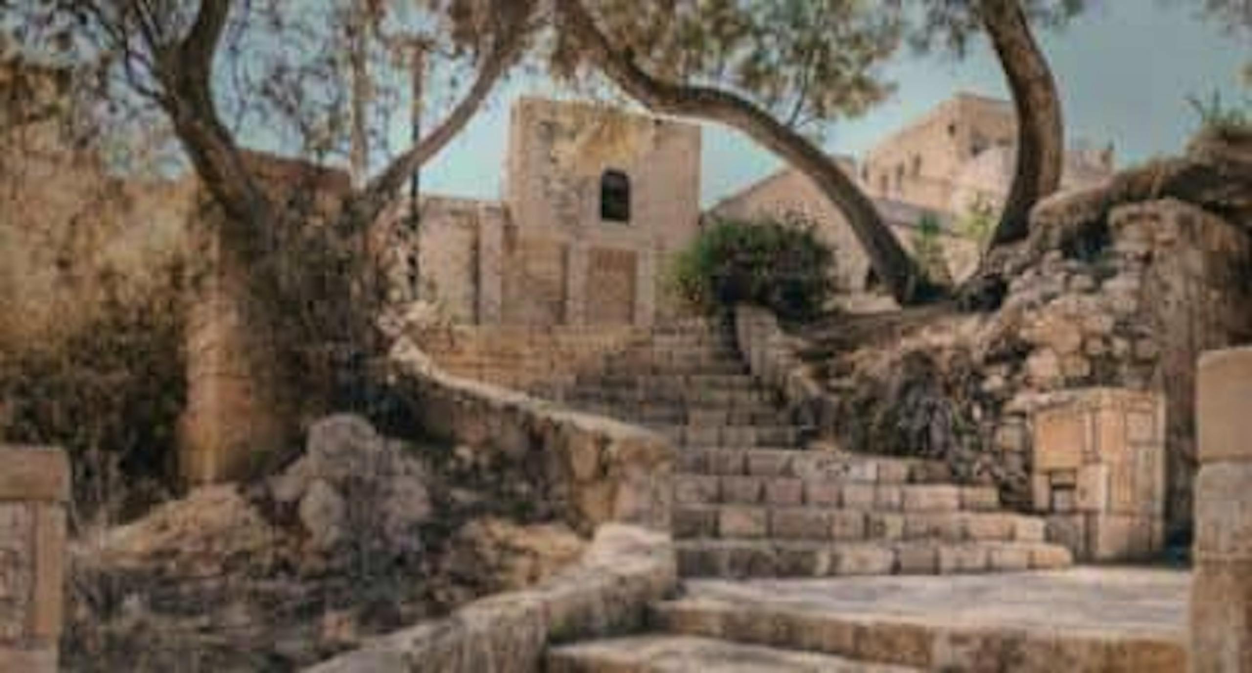 Ancient staircase in Israel