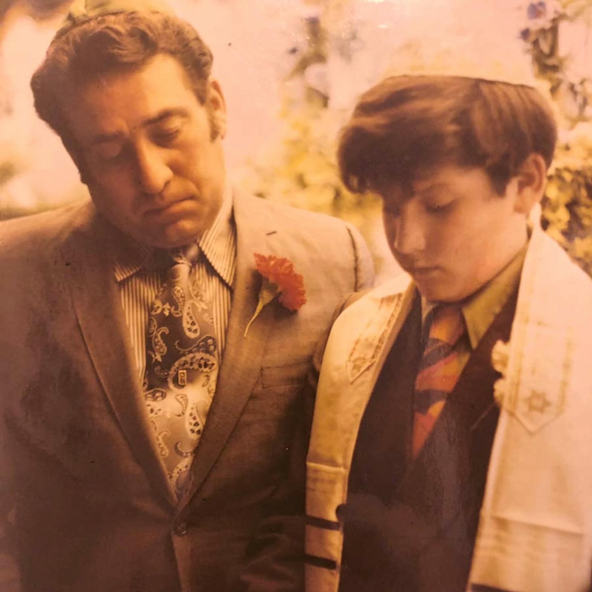 Stewart's Bar Mitzvah – reading the Torah with his father