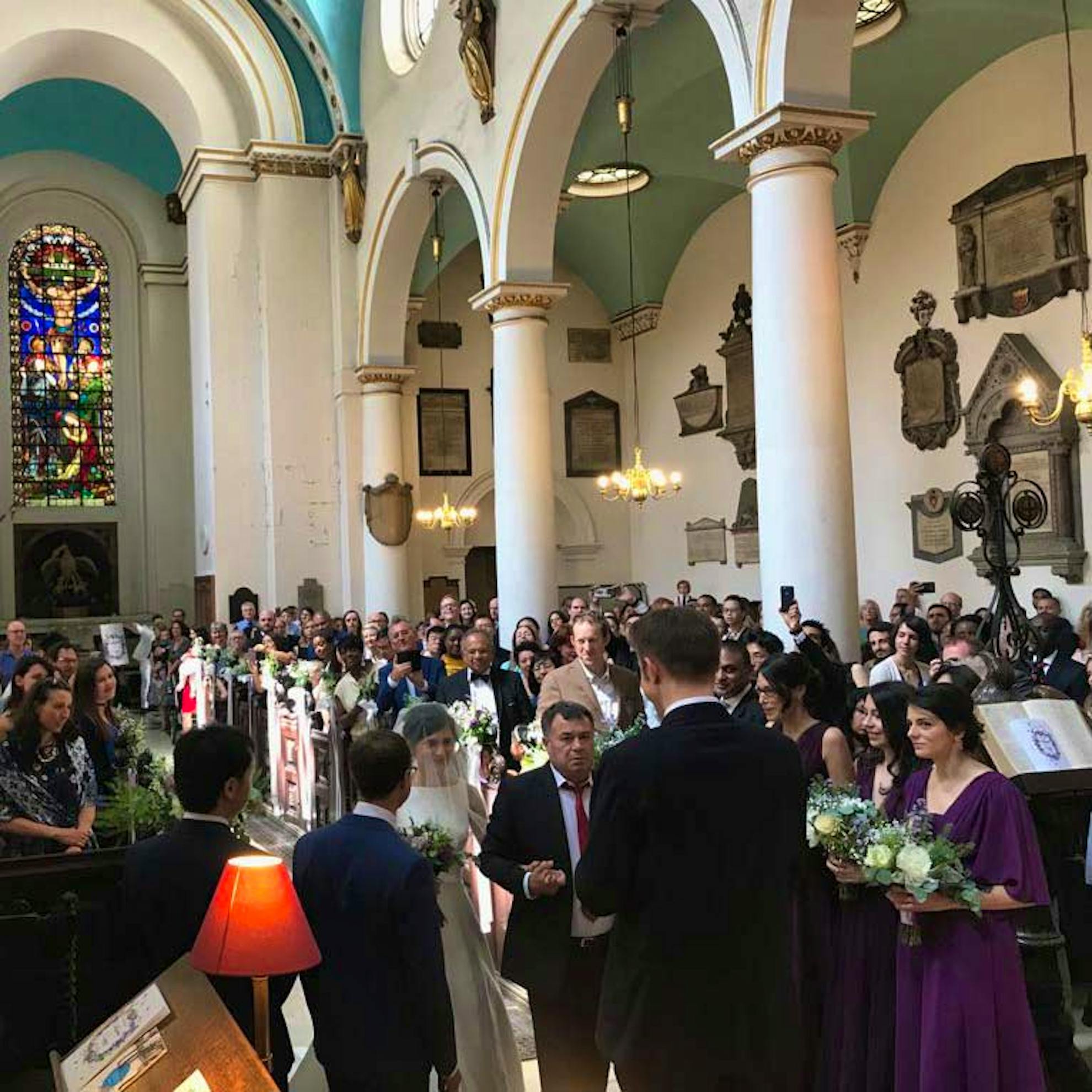 Ziggy and Cristiana at their wedding