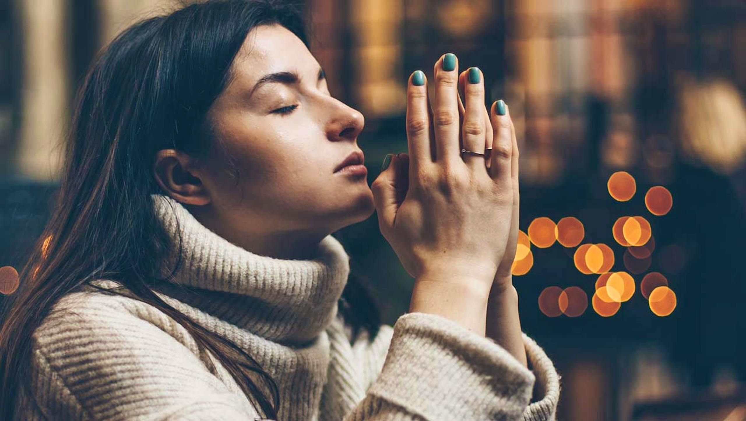 praying woman