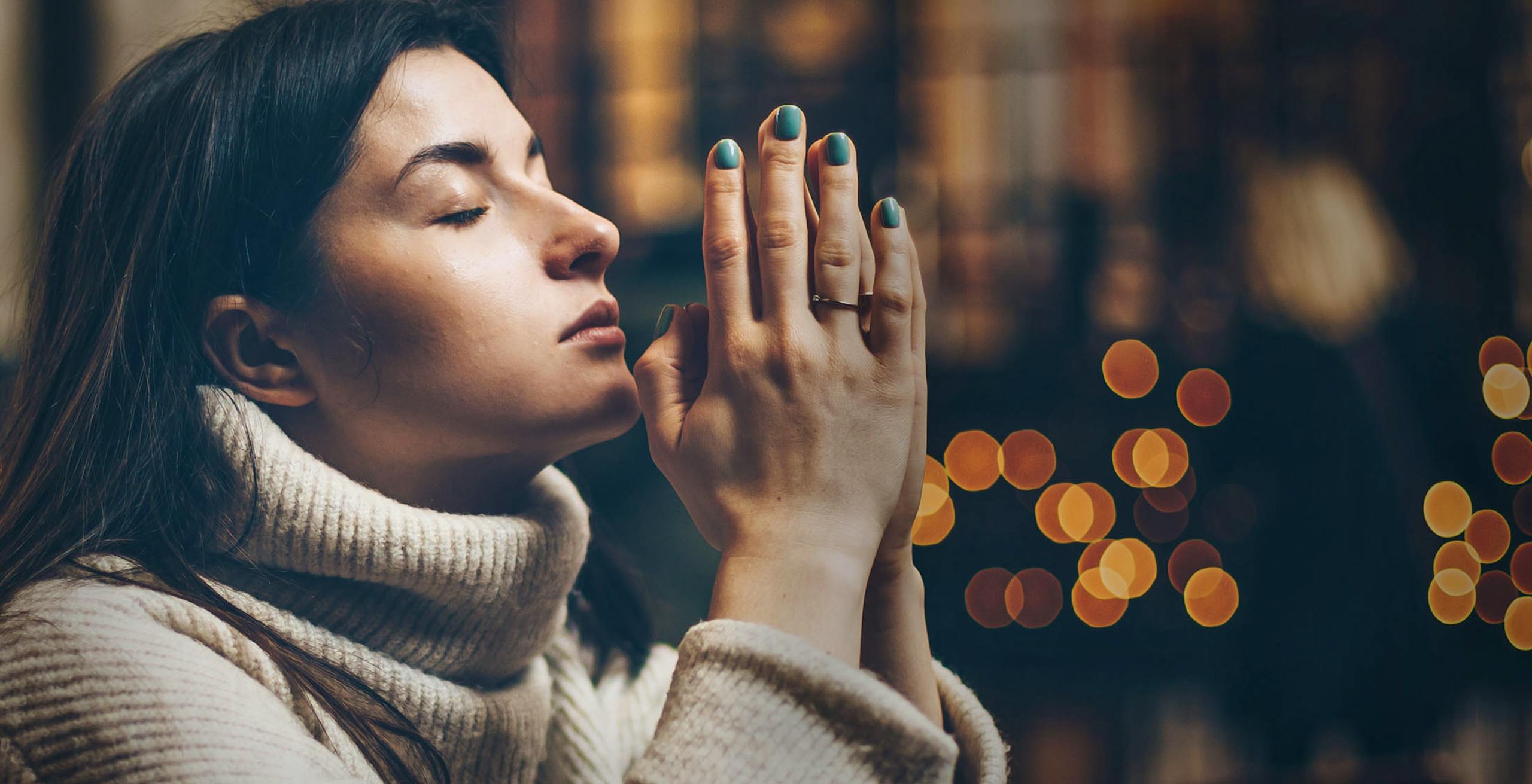 praying woman