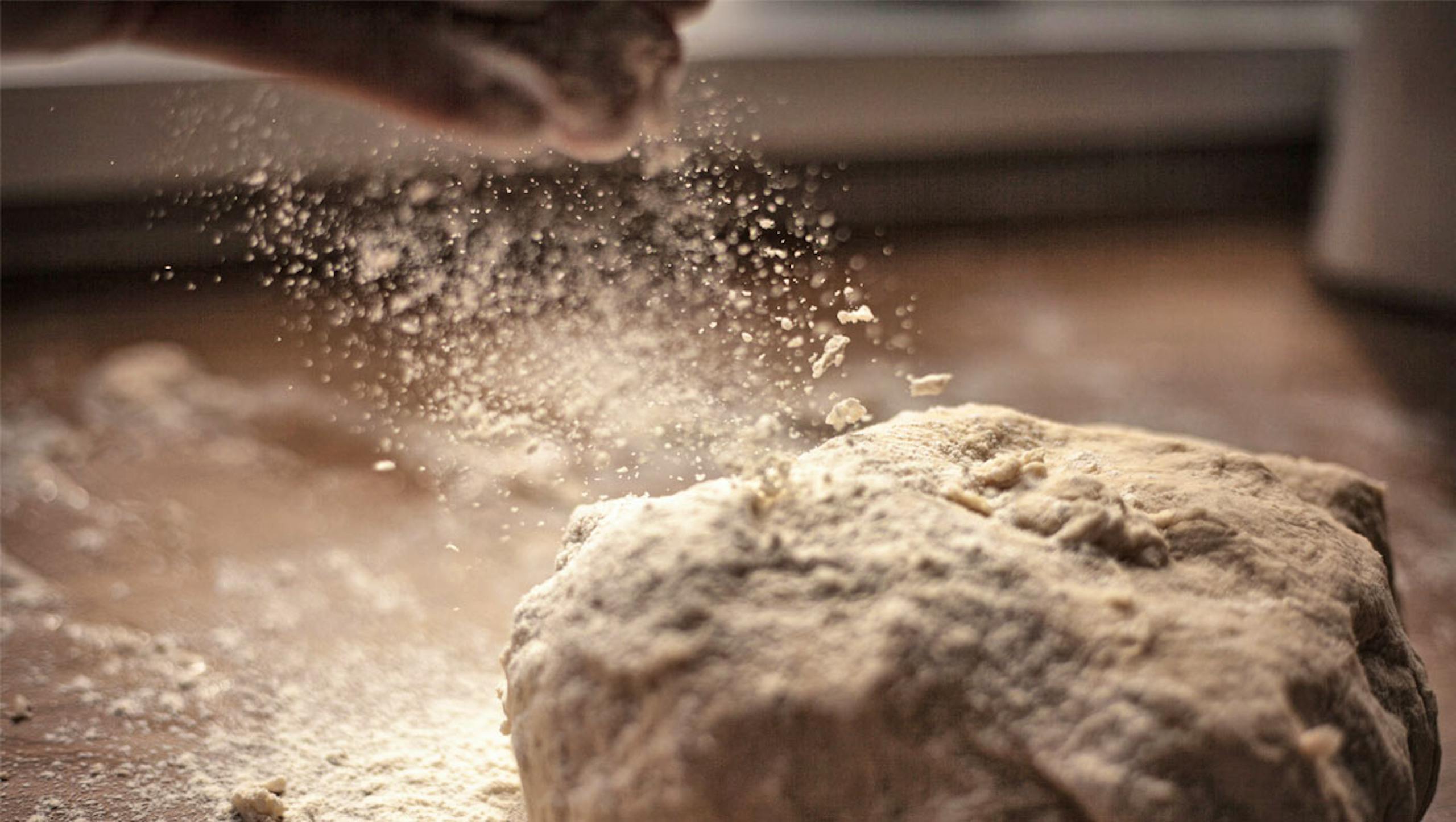 Preparing leavened bread dough