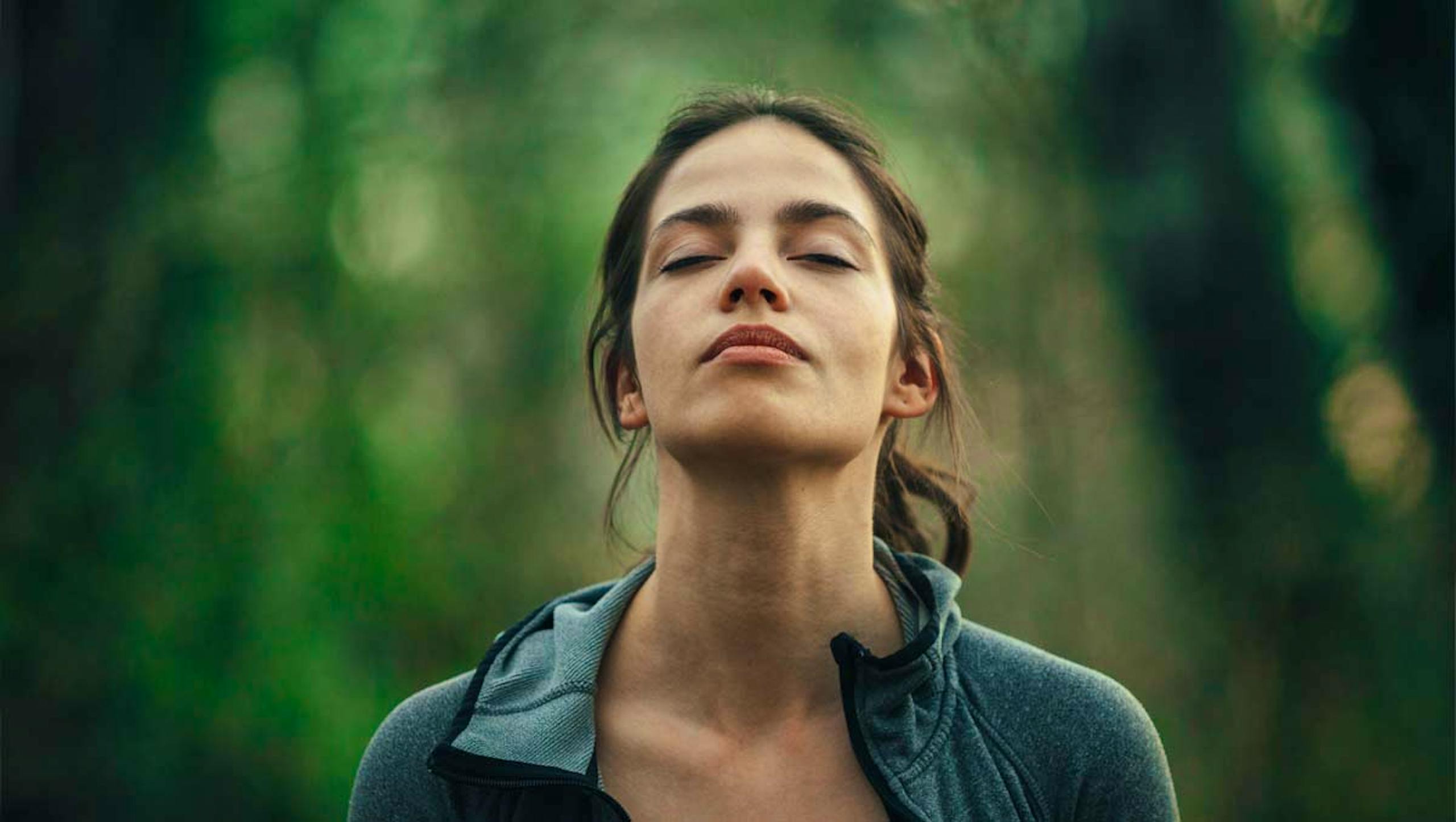 meditating woman