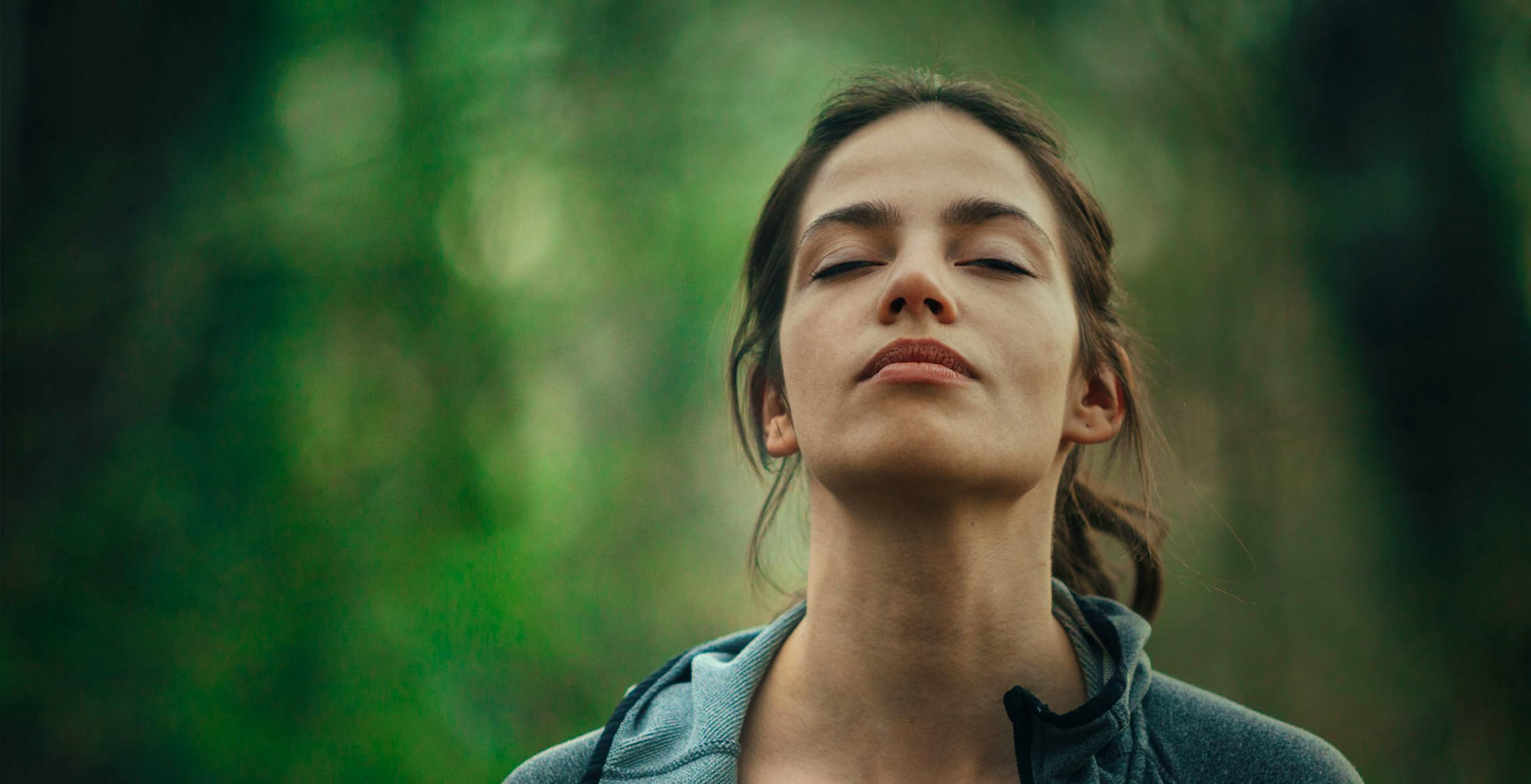 meditating woman