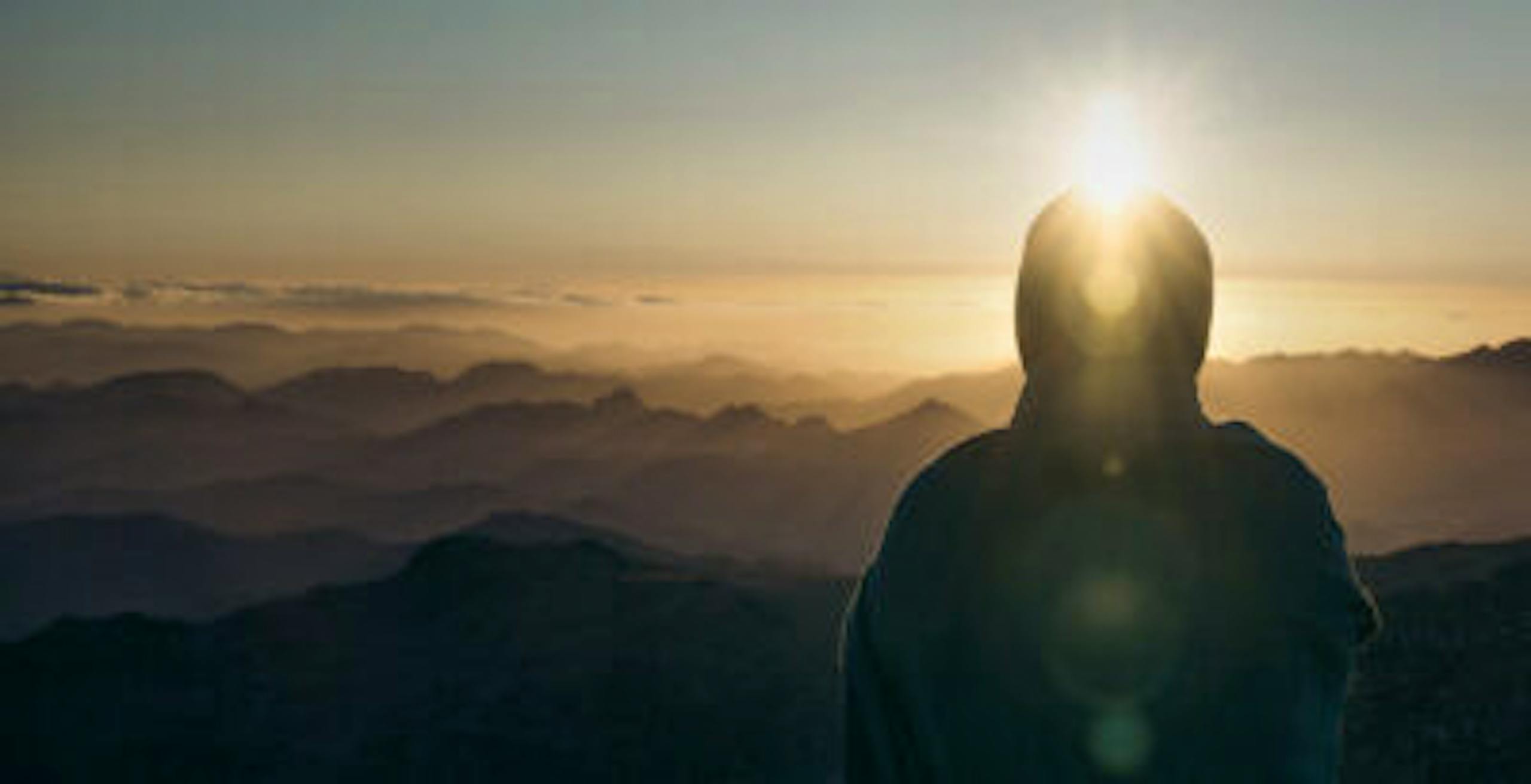 mountains and sun